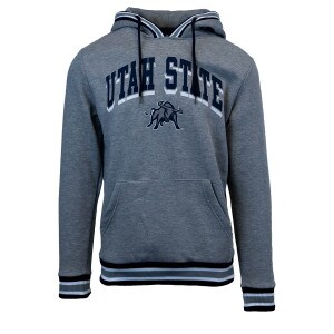 Aggie Bull Utah State Striped Sweatshirt Hoodie